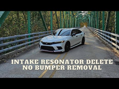 11th Gen 2022+ Honda Civic PRL Motorsports Intake Resonator Delete Kit Install No Bumper Removal