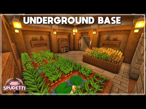 Spudetti - Minecraft: How to Build an Underground Base [Tutorial] 2020