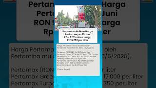 Pertamina Naikan Harga Pertamax per 10 Juni 2026, RON 92 Tembus di Harga Rp16.250 per Liter
