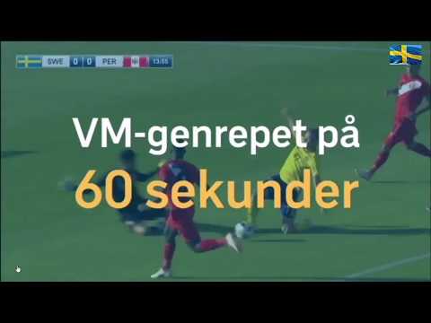 Fotbolls-VM 2018 VM-genrepet mot Peru på 60 sekunder