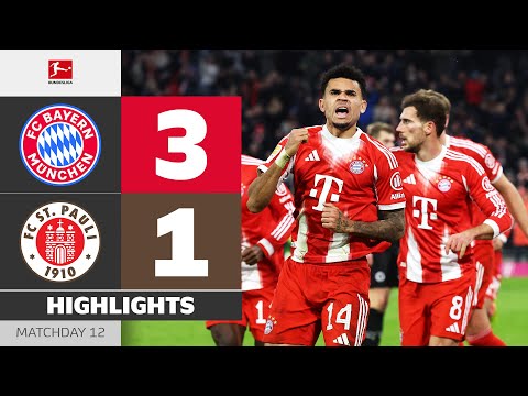 Late Rescue By Luis Diaz! | FC BAYERN - ST. PAULI | Highlights | Matchday 12 – Bundesliga 25/26