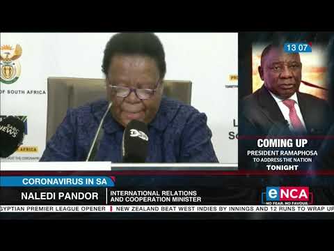Travel at your own risk, Pandor warns