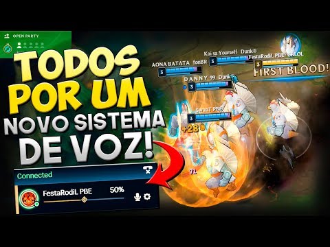 AGORA SIM! SISTEMA DE VOZ NO LOL É MARAVILHOSO! - NOVO MODO TODOS POR UM - RodiL