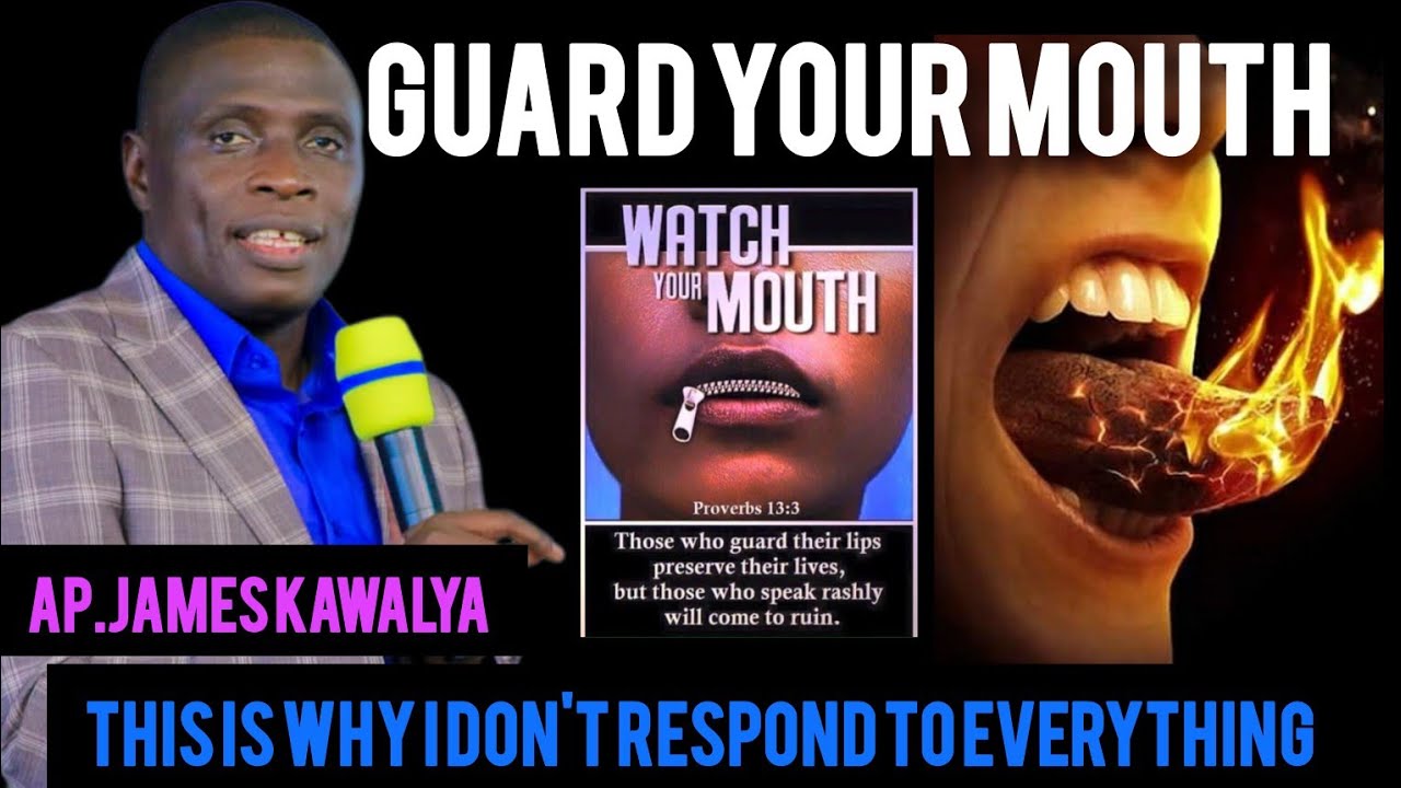 THIS IS WHY I DON'T RESPOND TO EVERYTHING YOU SAY//AP.JAMES KAWALYA