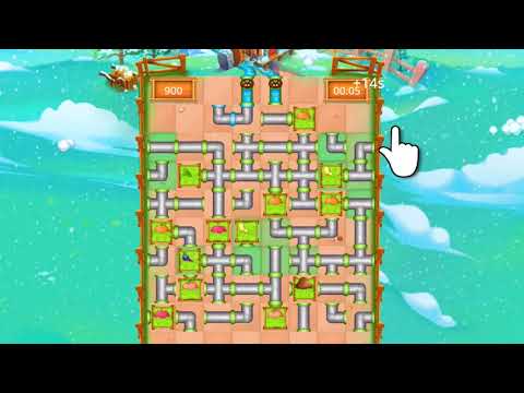 Happy farm : make water pipes video thumbnail
