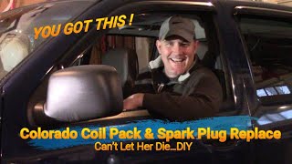 2005 Chevy Colorado How to fix rough idle misfiring GMC Canyon How to Replace Coils & Spark Plug Fix
