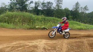 2002 YAMAHA YZ85 raw sound rut practice