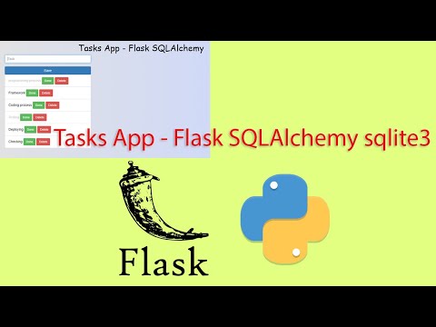 Tasks App Flask Sqlalchemy Sqlite3