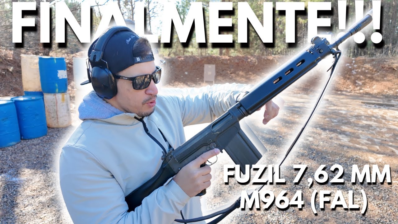 SARGENTO AMERICANO atira com o FUZIL do EXÉRCITO BRASILEIRO!