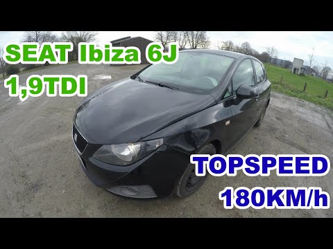 Seat Ibiza 6J TDI Test Drive Acceleration. Top Speed . тест драйв