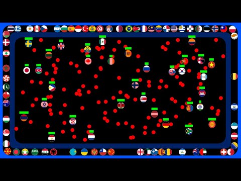 Loop Route Elimination ~Battle Royale~ | 100 Countries Marble Race