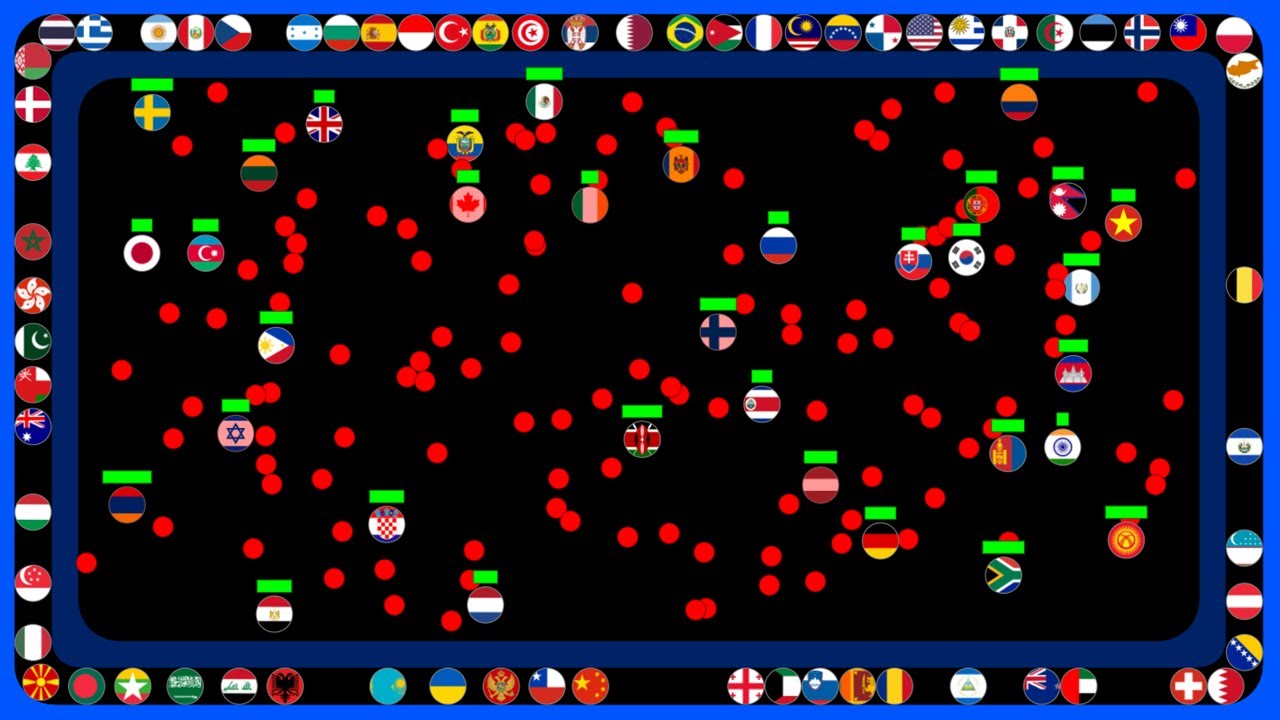 Loop Route Elimination ~Battle Royale~ | 100 Countries Marble Race