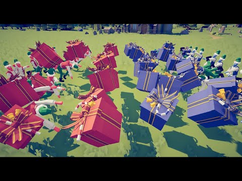 Present Elves vs Present Elves - Totally Accurate Battle Simulator TABS