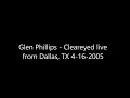 Glen Phillips - Cleareyed live from Dallas, TX 4-16-2005