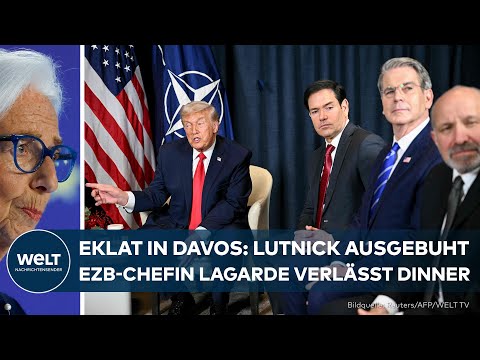 Video Thumbnail: DAVOS-EKLAT: US-Handelsminister Lutnick ausgebuht – Gäste verlassen „unter lauten Rufen“ das Dinner