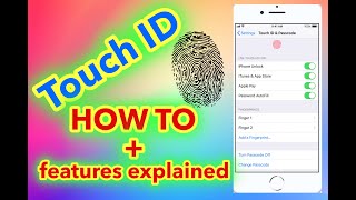 HOW TO SETUP Touch ID-iPhone - TOUCH ID features explained- STEP BY STEP GUIDE (2020)