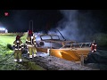 Boot uitgebrand in Lage Vaart Lelystad