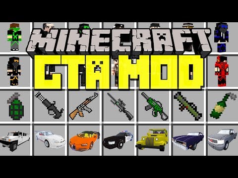 MooseMods - Minecraft GTA MOD! | GRAND THEFT AUTO, CARS, JOBS, WEAPONS, & MORE! | Modded Mini-Game