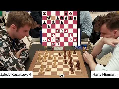 Jakub Kosakowski Vs Hans Niemann | FIDE World Blitz Championship • 2023