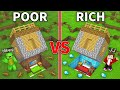 JJ's RICH vs Mikey's POOR Secret UNDERGROUND Base Build Battle in Minecraft   Maizen