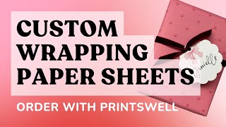 Custom Wrapping Paper Sheets with PrintsWell