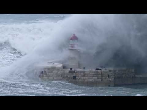 Immense Wave Collides With Lighthouse in Malta