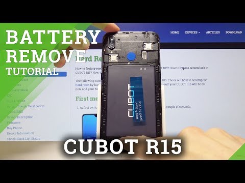 How to Remove Battery in CUBOT R15 - Soft Reset