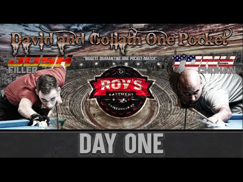 Josh Filler vs Tony Chohan   One Pocket Race to 21 Day 1