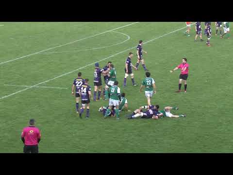 La bagarre pendant le match Issoire face à Peyrehorade