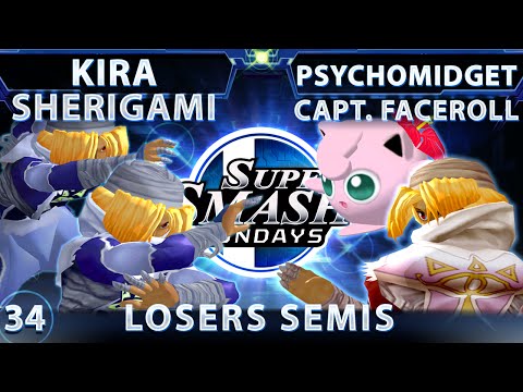 SSS 34 - Kira & Sherigami (Blue) Vs Capt. Faceroll & Psycho Midget (Red) SSBM - Losers Semis - Smash