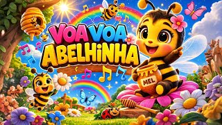 Voa Voa Abelhinha 🐝 Música Infantil Divertida | Desenho Animado para Crianças
