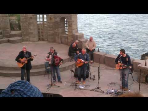 Port Isaac's Fisherman's Friends at the Minack Theatre singing Fisherman's Blues.