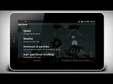 Paris winter LWP Video