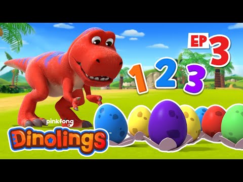 Let's Count with Dinosaurs | Dinosaur Cartoon | Pinkfong Dinosaurs for Kids