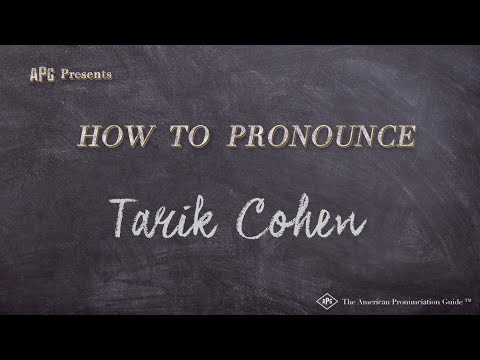 How to Pronounce Tarik Cohen (Real Life Examples!)