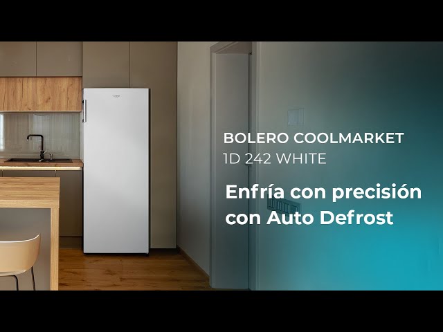 Kühlschrank Eine Tür Cecotec Bolero CoolMarket 1D 242 Defrost 143 cm 242L E Weiß video