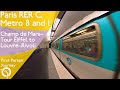 Paris RER And Metro First Person Journey Champ De Mars Tour Eiffel To Louvre Rivoli