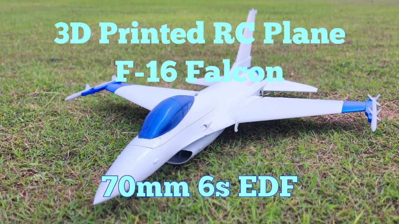 3D Printed RC Plane - OWL F-16 Falcon 70mm EDF - Part B/6s