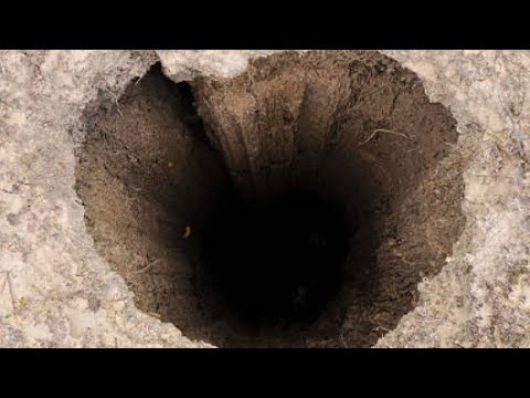 Digging a hole all the way to China