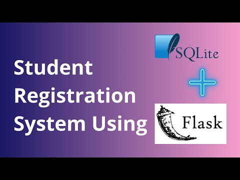 Student Registration System Using Flask and SQLite