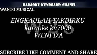 Download lagu ENGKAULAH TAKDIRKU VOC. WENI D'A KARAOKE KN7000 mp3