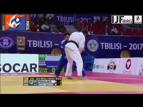Judo Grand Prix Tbilisi 2017 Final -81kg PENALBER Victor (BRA) vs. KHUBETSOV Alan (RUS)