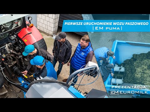 Pierwsze uruchomienie wozu paszowego EUROMILK PUMA | Prezentacja maszyny i pracy |