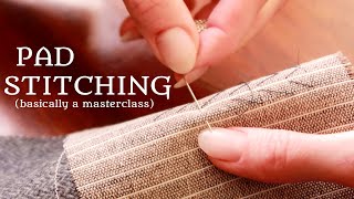 Actual Tailor Explains Pad Stitching for Perfect Collars &amp; Lapels | Barbara of Royal Black Couture