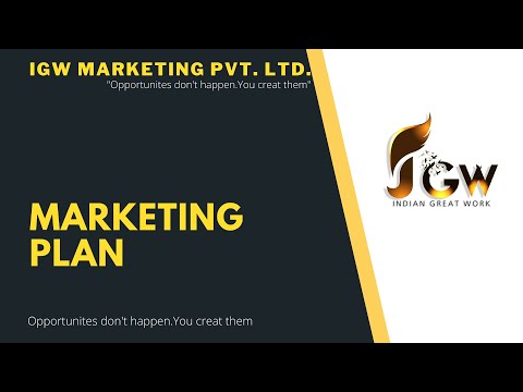 IGW MARKETING PLAN