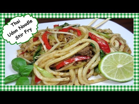 Thai Inspired Udon Noodle Stir Fry ~ Udon Noodle Recipe
