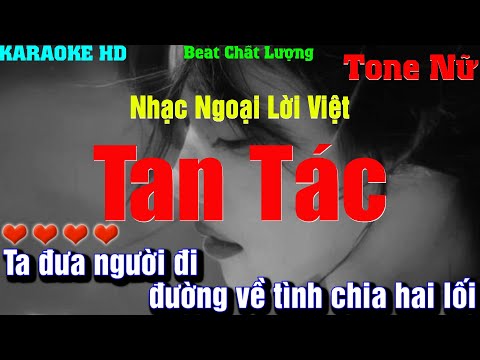 Karaoke Tan Tác l Tone Nữ l Beat phối mới với vũ điệu(Pasodoble)Âm thanh ra chất lượng,cực hạ,dễ hát