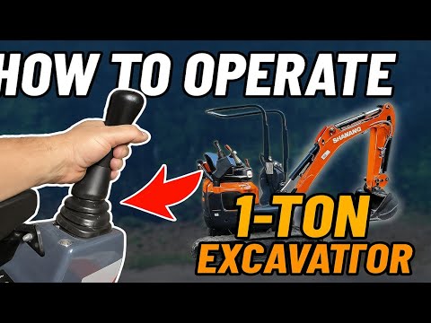 How to Operate a 1 Ton Chinese Mini Excavator (Shanding SD12U Basics)