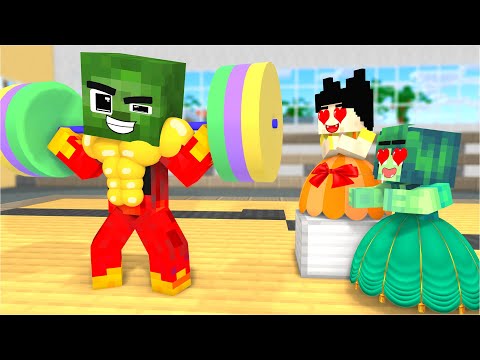 Zombie x Bad Squid Game Doll - Minecraft Animation