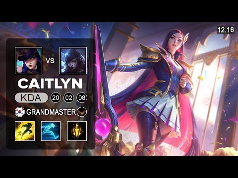 Caitlyn vs Aphelios ADC - KR Grandmaser - Patch 12.16 Season 12